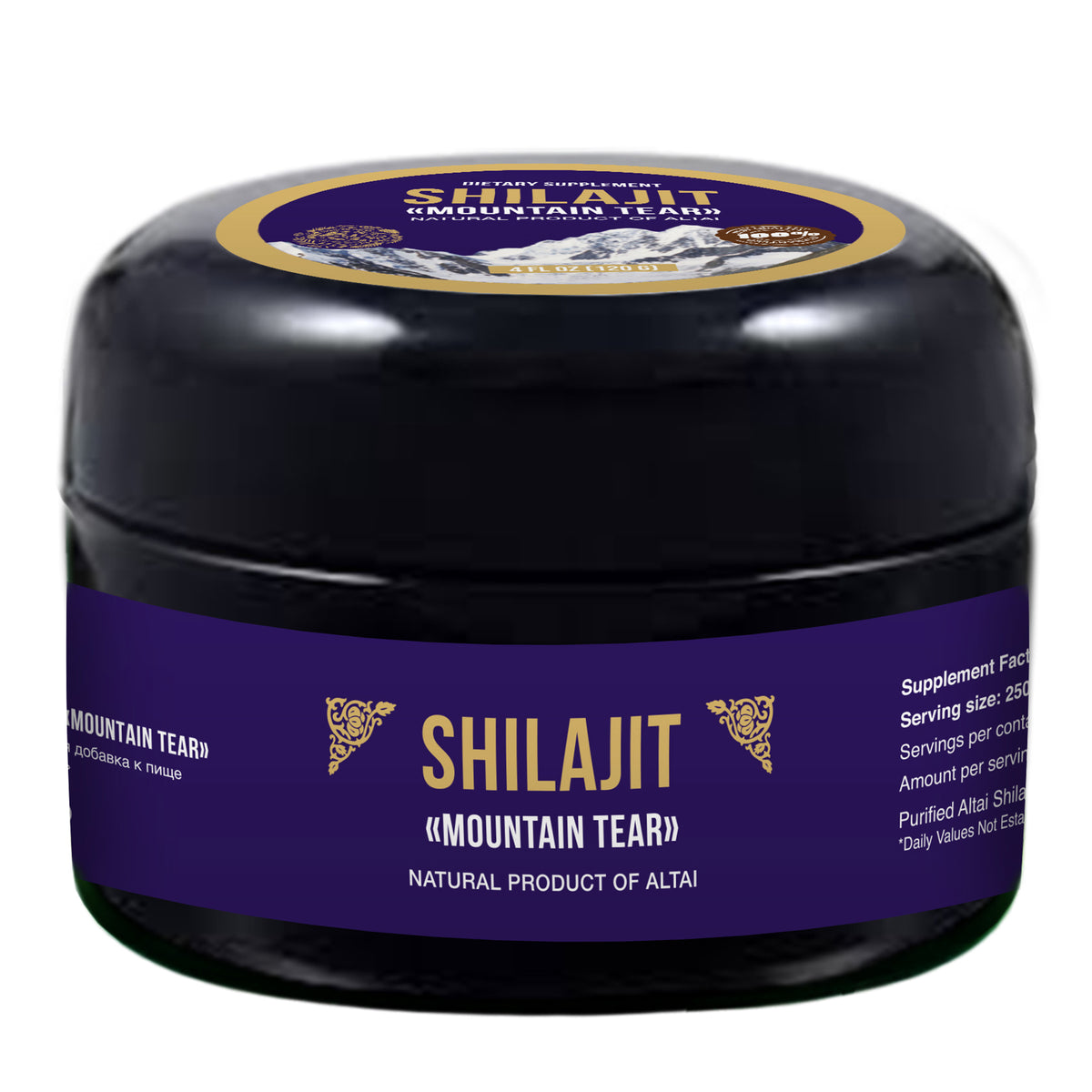 "Mountain Tear" Altai Pure Premium Shilajit Mumijo Resina Siberia 100 g (3,4 oz)
