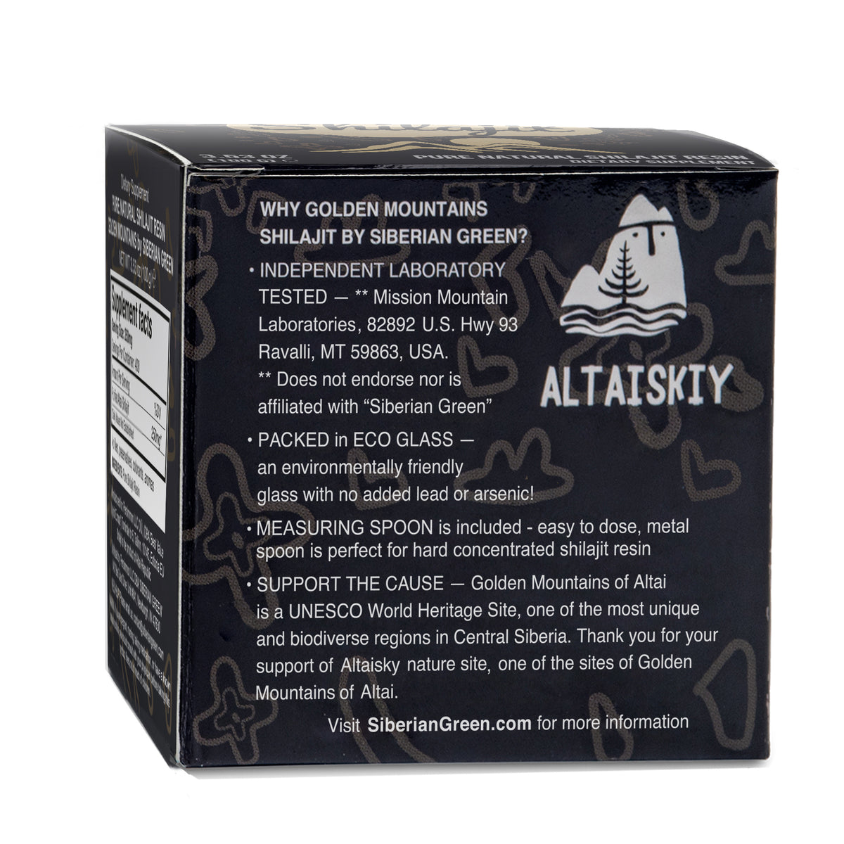 Golden Mountains Shilajit Resin 100g: Pure Altai Mountains Shilajit by Siberian Green