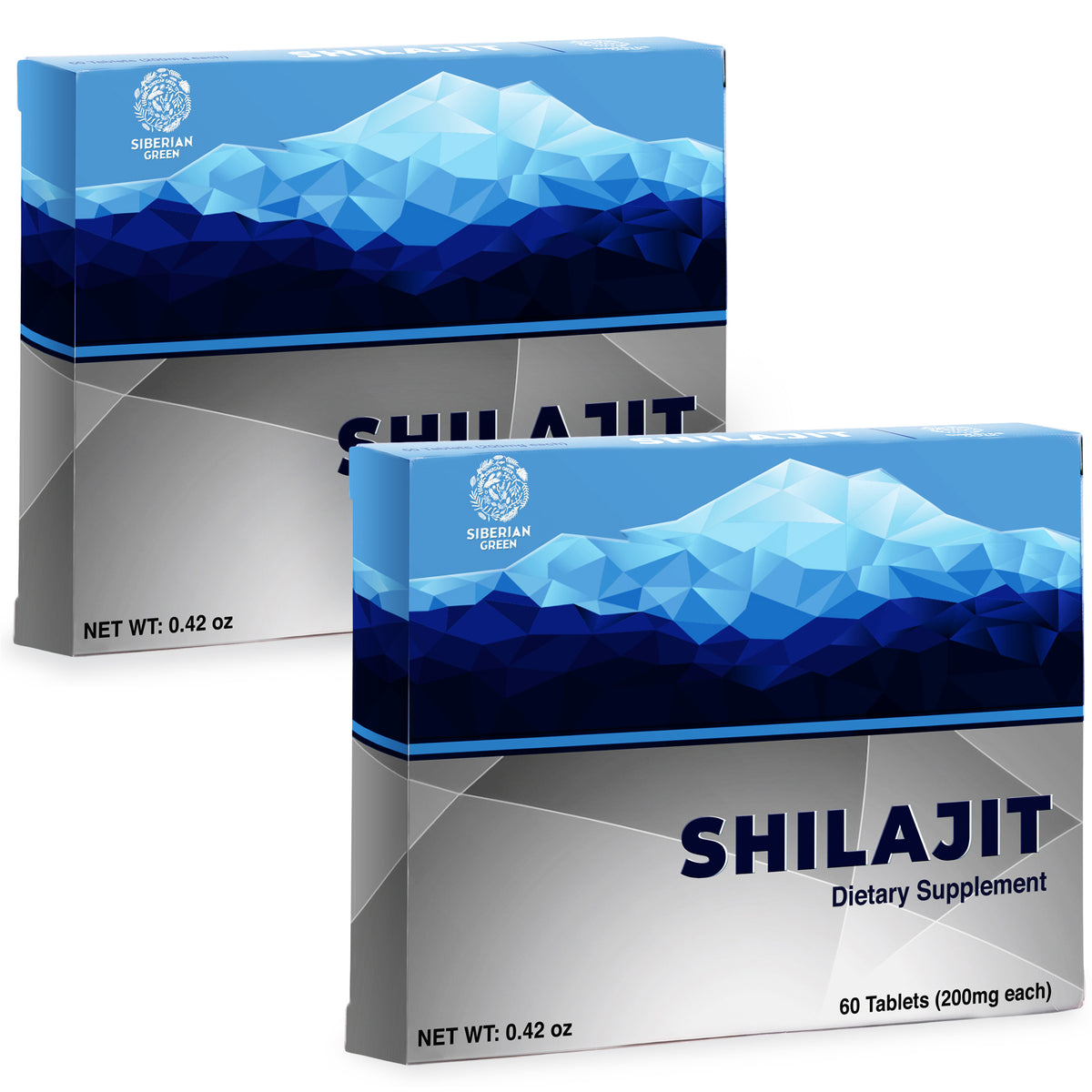 120 (Paquete de 2x60) Altaico Puro Shilajit Montañas Azules "MUMIJO" Mumio Mumiyo Resina