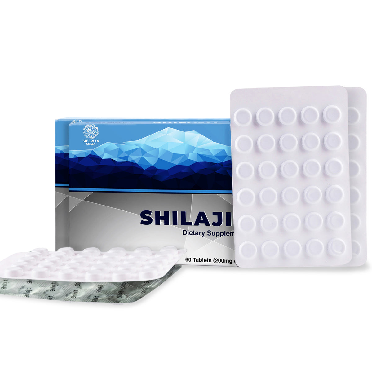 120 (Paquete de 2x60) Altaico Puro Shilajit Montañas Azules "MUMIJO" Mumio Mumiyo Resina
