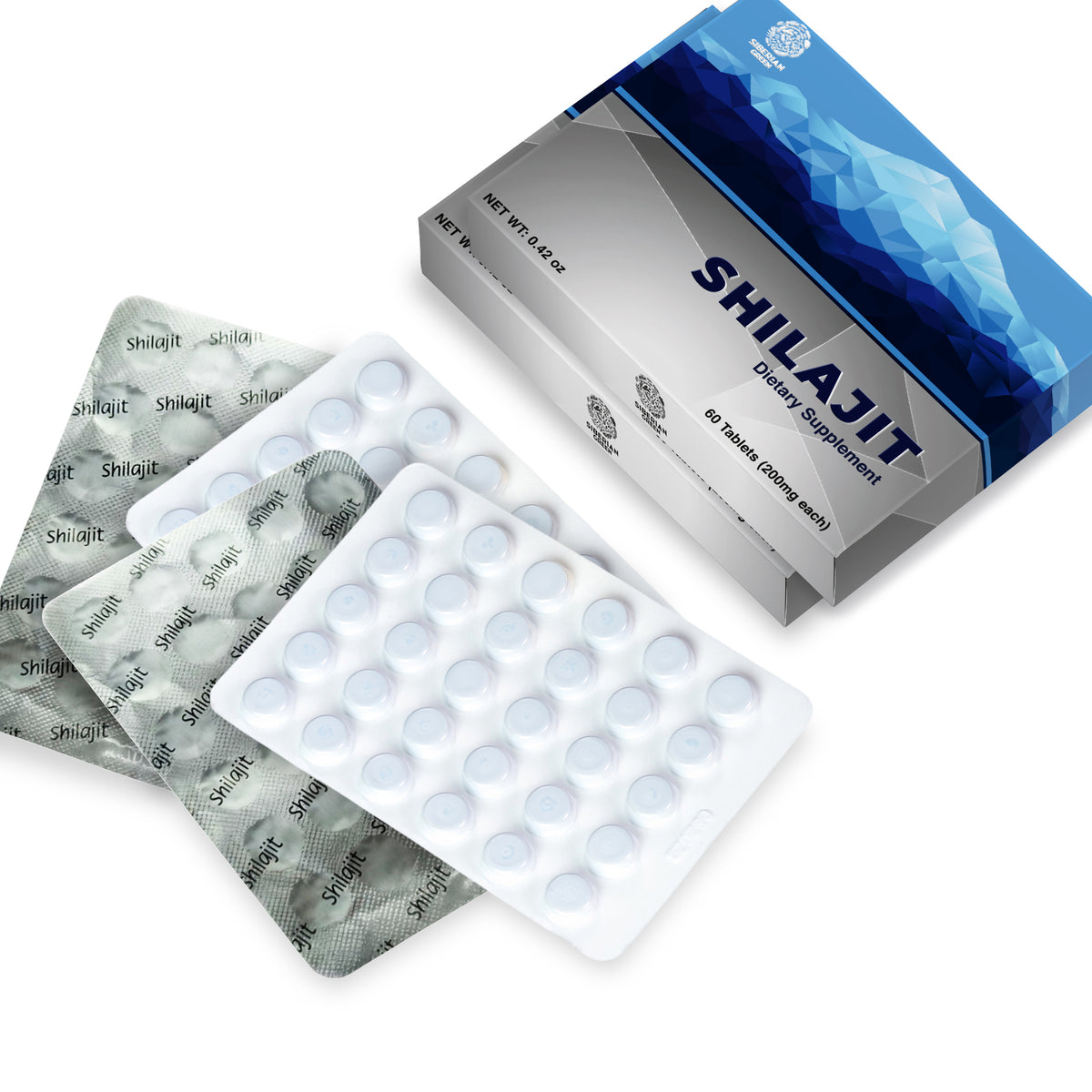 120 (Paquete de 2x60) Altaico Puro Shilajit Montañas Azules "MUMIJO" Mumio Mumiyo Resina