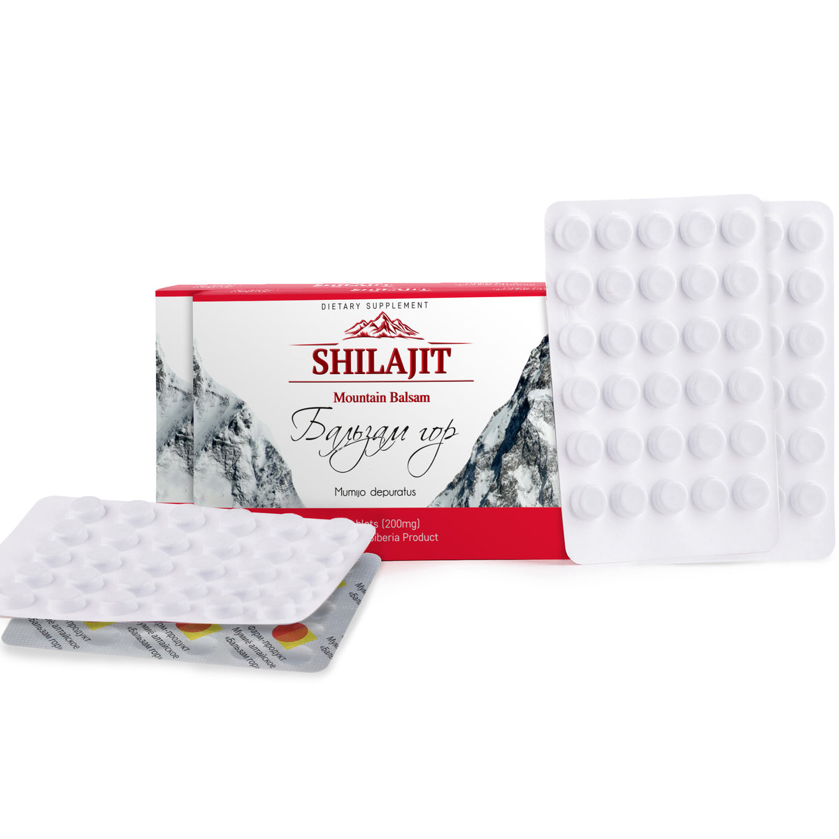 120 (2x60) "Bálsamo de Montaña" Resina Pura Shilajit Altai Mumio Mumiyo