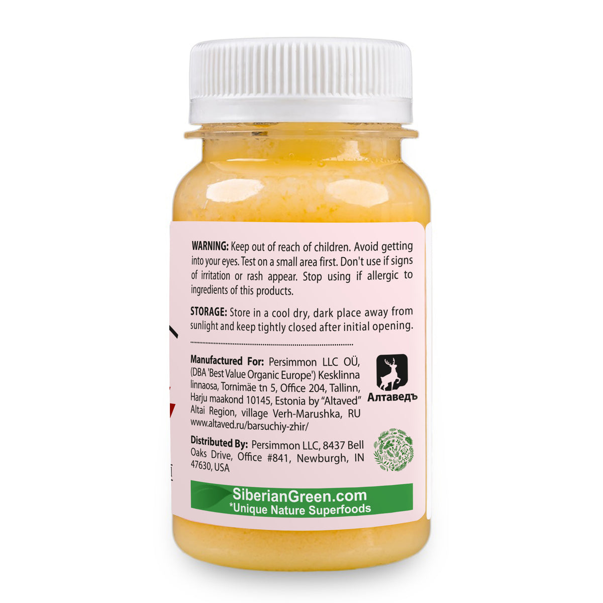 Siberian Badger Fat Cream-Gel – Warming Formula with Eucalyptus, Mint, and Red Pepper | 100ml