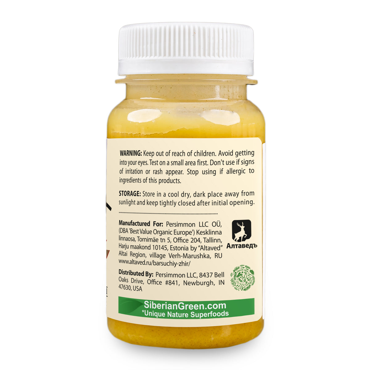 Crema-gel “Grasa de tejón” con Shilajit de Altai y aceite de pino siberiano 100 ml