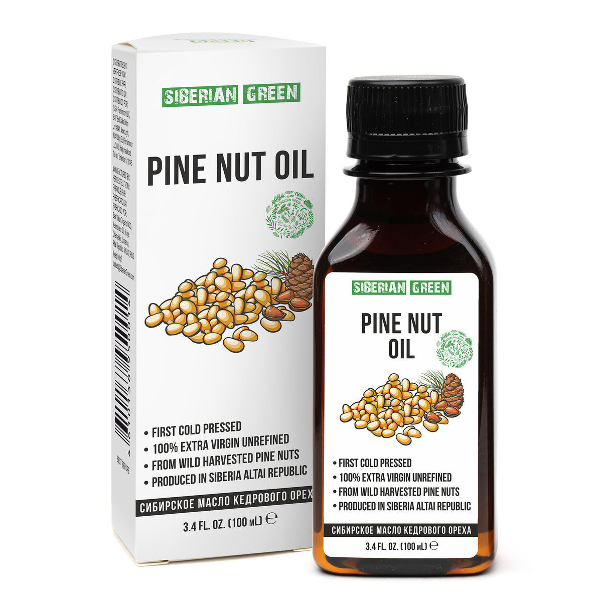 Extra Virgin Siberian Pine Nut Oil – 100% Pure &amp; Cold Pressed