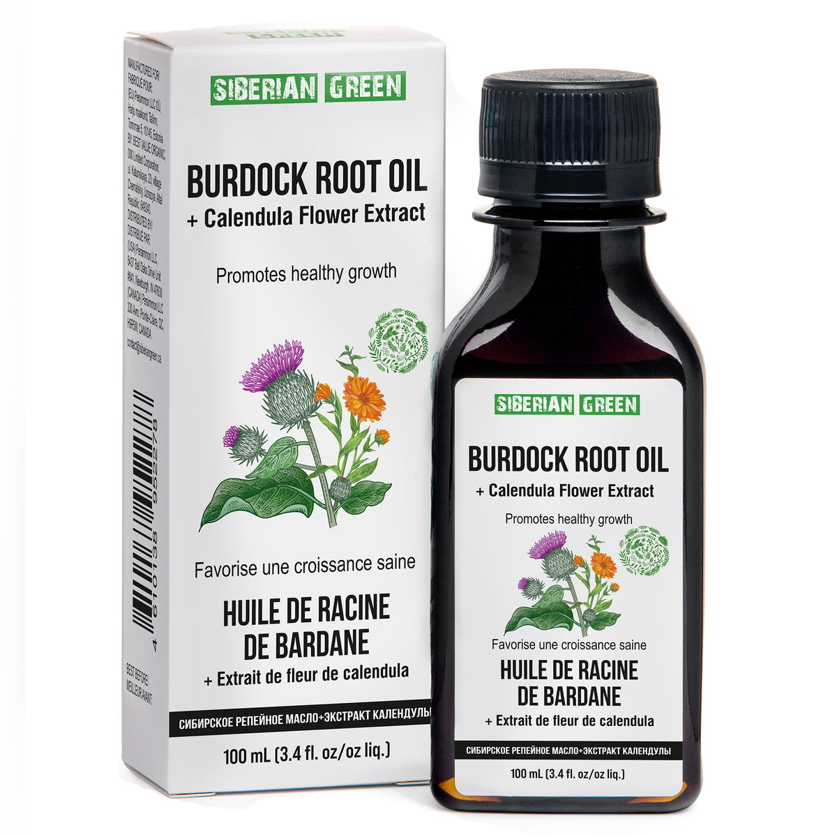 Burdock Oil with Calendula Flower Extract