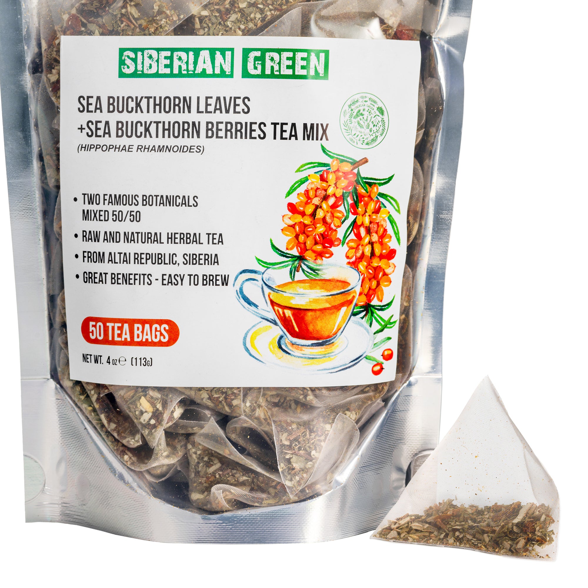 Sea Buckthorn Berry and Leaf Tea 