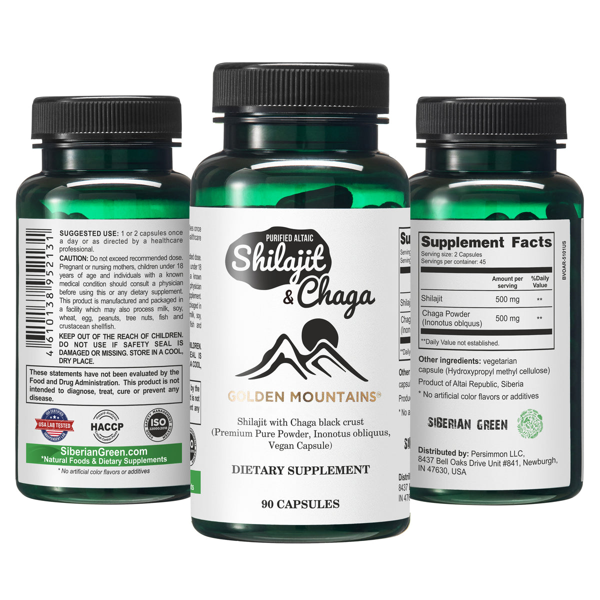 Shilajit Capsules with chaga