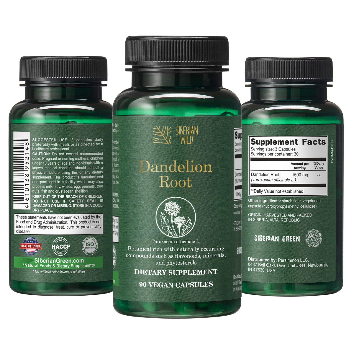 Dandelion Root Capsules 