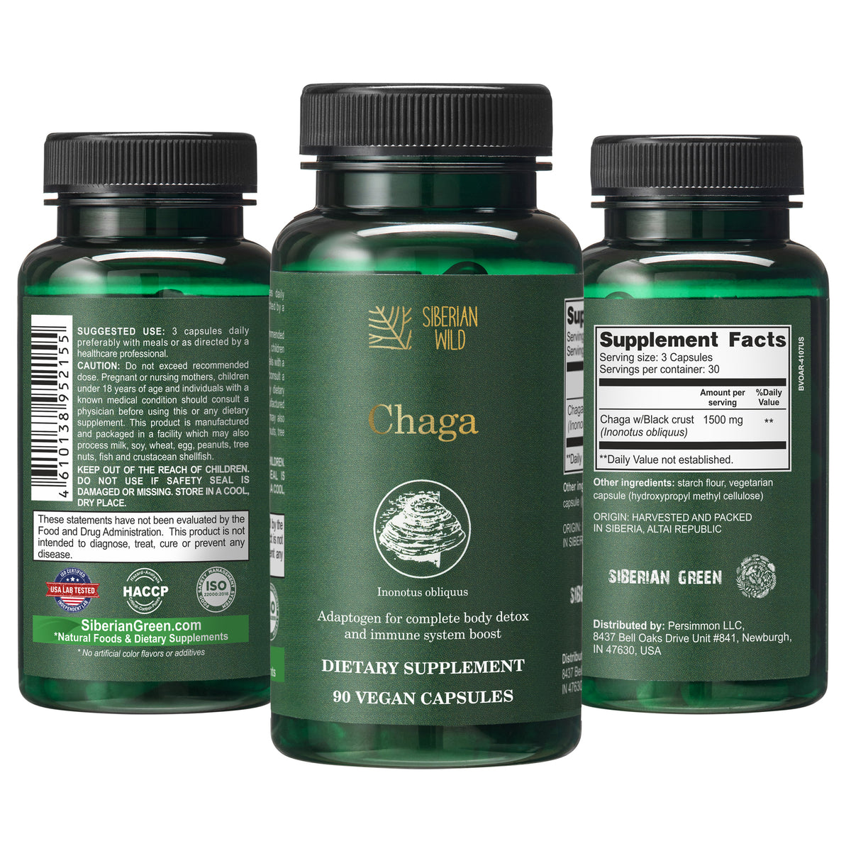 Chaga mushroom capsules