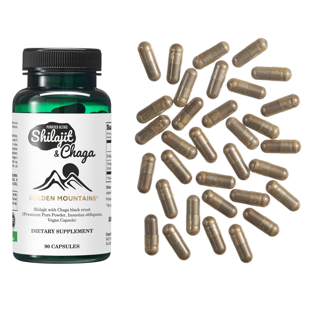 Chaga Mushroom Supplements Shilajit Capsules