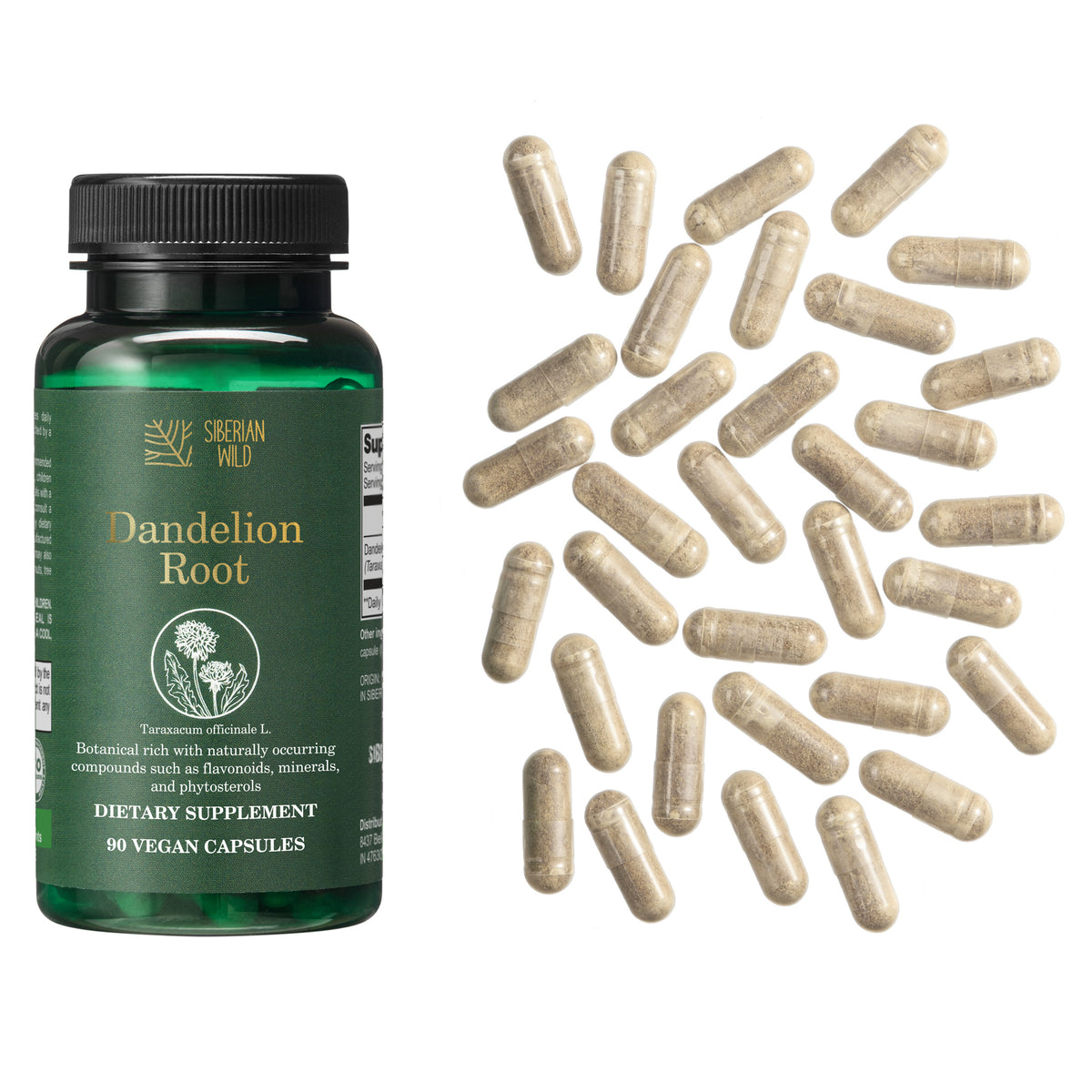 Dandelion Root Capsules – 1500mg 