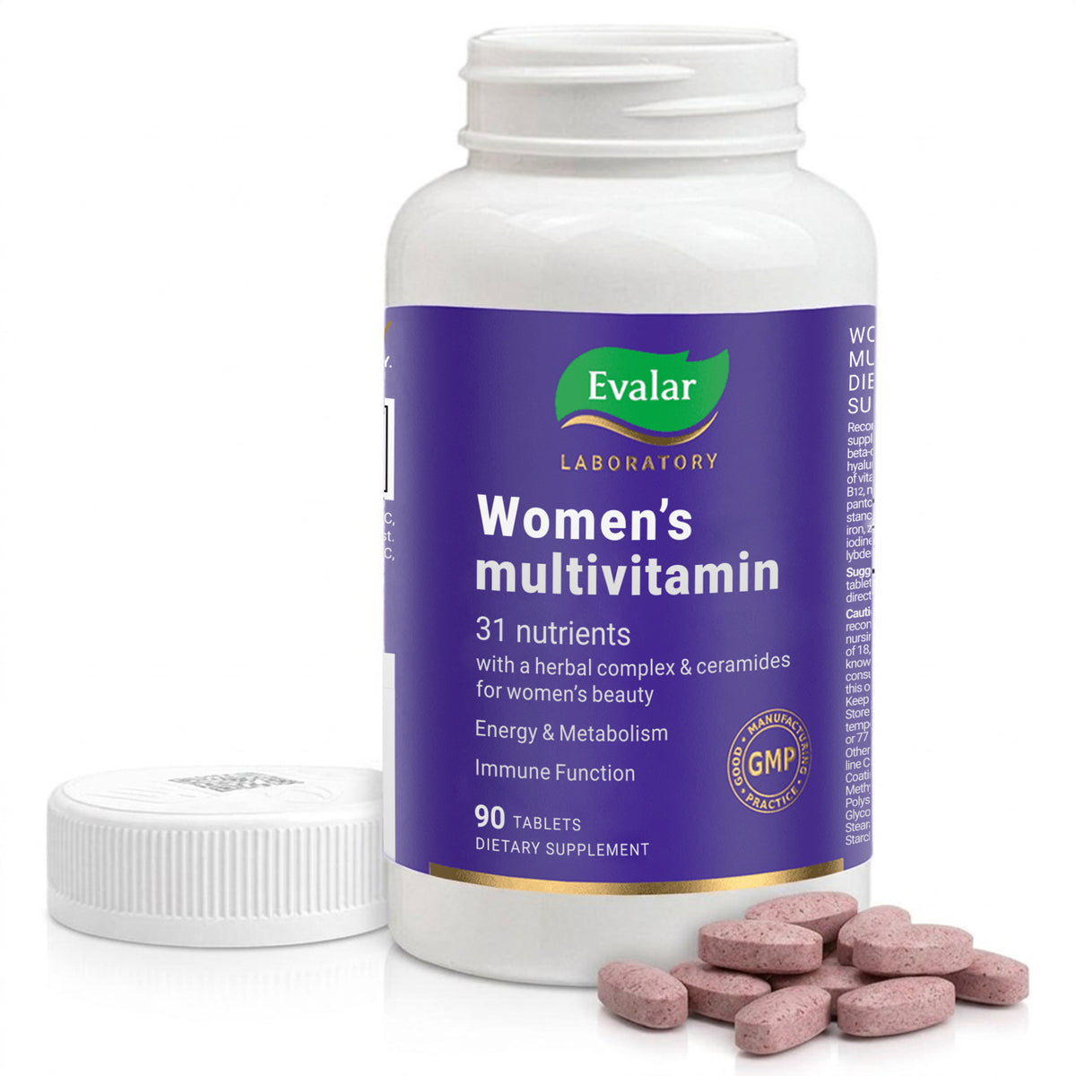 Evalar Womens Multivitamin 90 Tablets Vitamins, Minerals and Herbal Complex