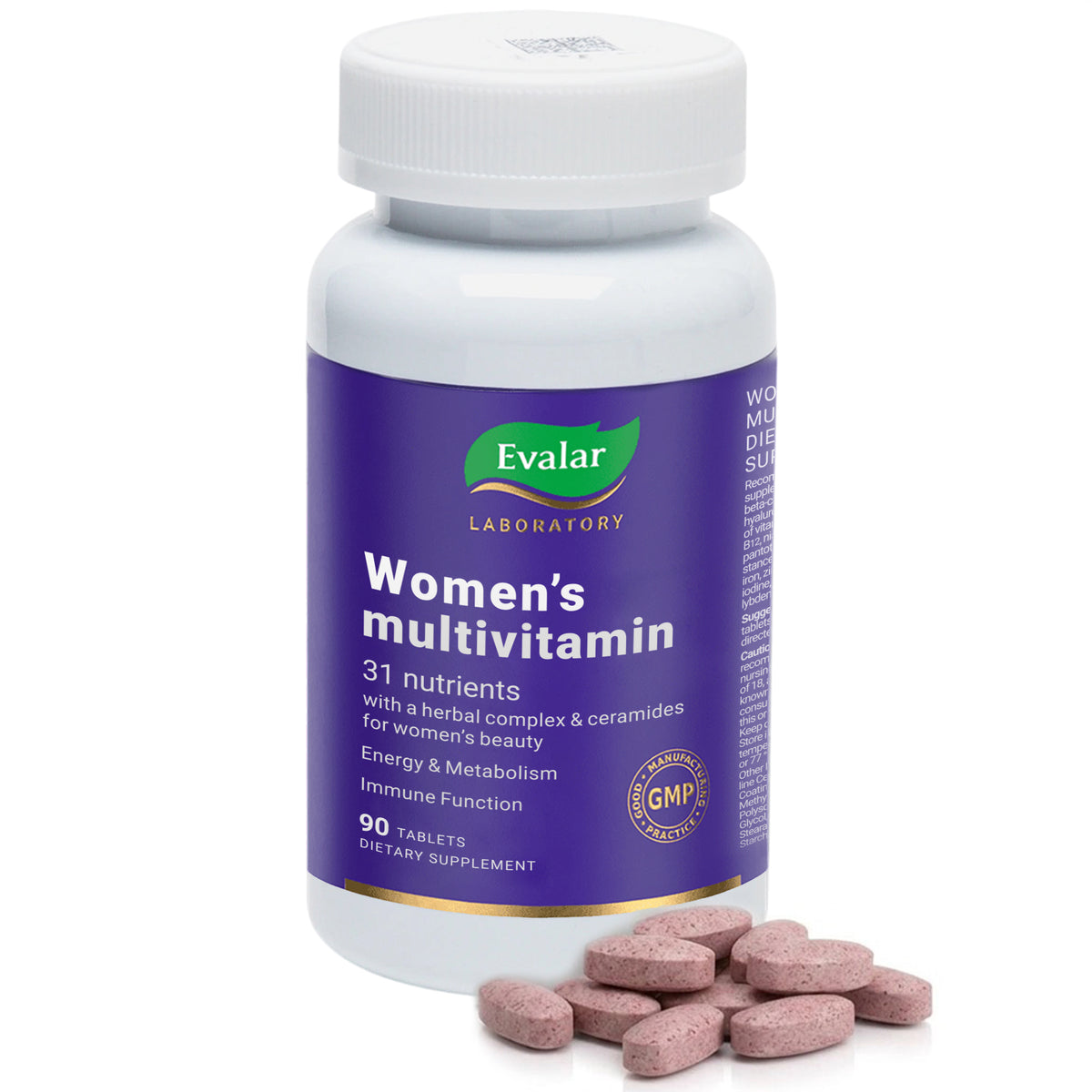 Evalar Womens Multivitamin 90 Tablets Vitamins, Minerals and Herbal Complex