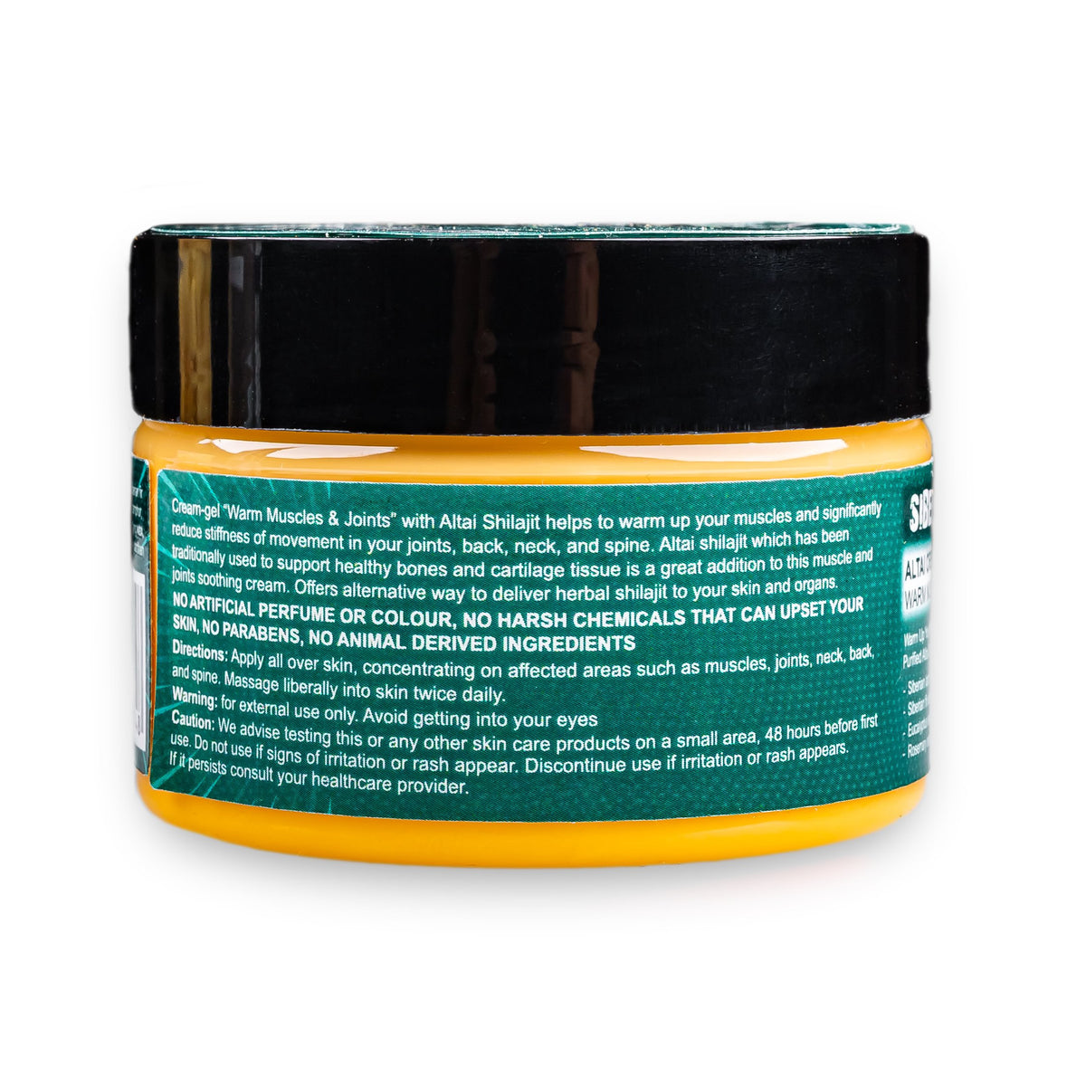 Altai Cream-Gel “Warm Muscles &amp; Joints” with Shilajit Pine Nut Essential Oils Resin and Herbs 100ml